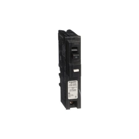 Schneider Electric Circuit Breaker, 15 A, 1 -Pole, 120 VAC, Plug Mounting CHOM115PCAFI
